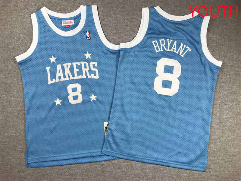 Youth Los Angeles Lakers #8 Bryant Light Blue 2025 NBA Jersey style 1->youth nba jersey->Youth Jersey